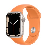 Apple Watch Series 7 41 мм, из алюминия «Сияющая звезда», спортивный ремешок «Весенняя мимоза»