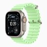 Apple Watch Ultra 3 49mm Titanium Case with Neon Green Ocean Band