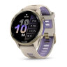 Умные часы Garmin Forerunner 970 Soft Gold Titanium, French Gray Case, French GrayTranslucent Indigo Band