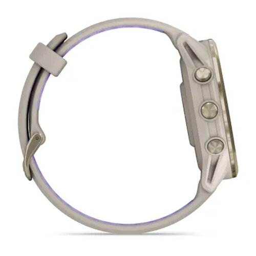 Умные часы Garmin Forerunner 970 Soft Gold Titanium, French Gray Case, French GrayTranslucent Indigo Band