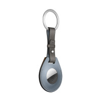 Брелок AirTag Hermes Bleu Lin для ключей с кольцом