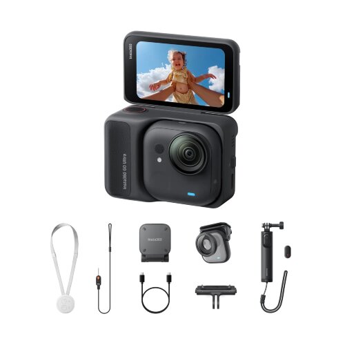 Ультракомпактная экшн-камера Insta360 GO Ultra Black Family Bundle 2.0