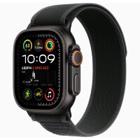 Apple Watch Ultra 2 49mm Black Titanium Case with Black Trail Loop (M/L)