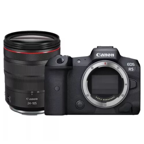 Canon EOS R5 Mirrorless Camera + RF 24-105mm F4L IS USM Lens