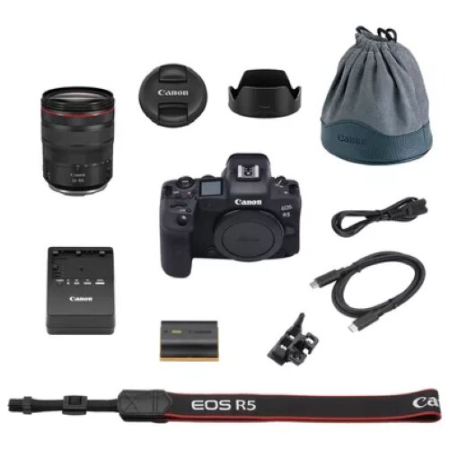 Canon EOS R5 Mirrorless Camera + RF 24-105mm F4L IS USM Lens