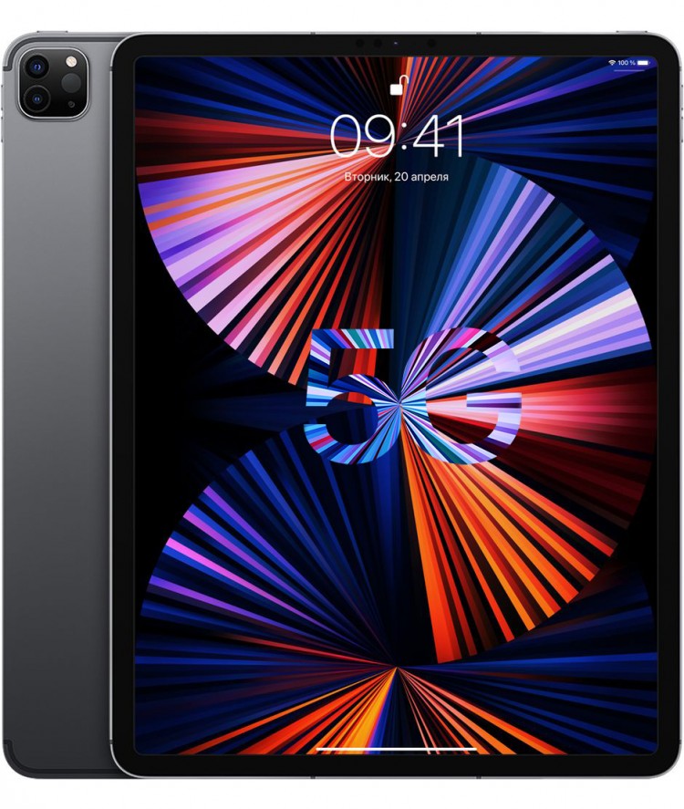 Купить iPad Pro 12,9 256 гб М1 WiFi + 5G Space Grey черный в