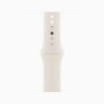 Apple Watch Series 11 46mm, Silver Aluminum Case with Sport Band - Starlight