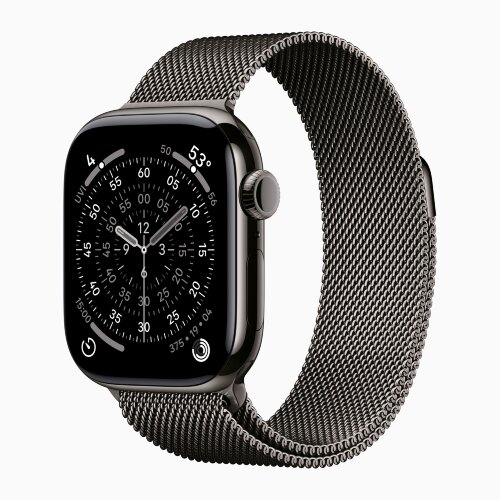 Apple Watch Series 11 42mm,Slate Titanium, Slate Milanese Loop