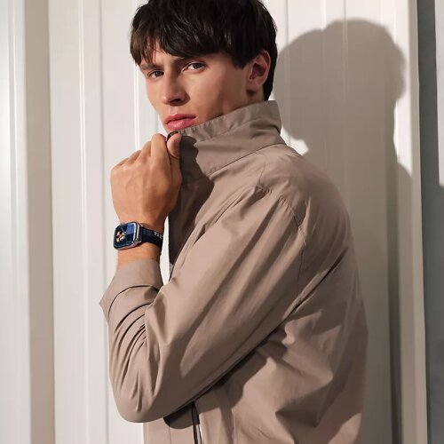 Трикотажный ремешок Faubourg Party 42mm - Bleu Noit (Синий)