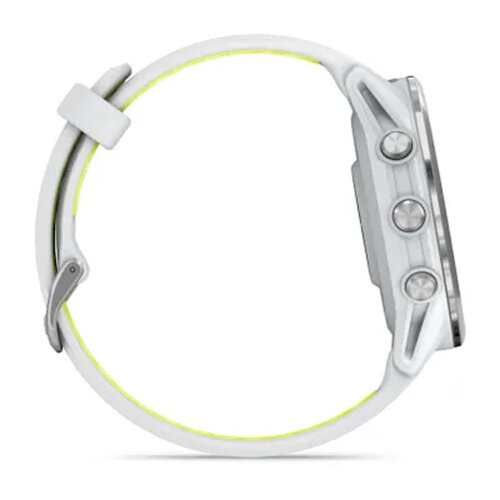 Умные часы Garmin Forerunner 970 Titanium, Whitestone Case, Whitestone/Translucent Amp Yellow Band