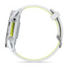 Умные часы Garmin Forerunner 970 Titanium, Whitestone Case, Whitestone/Translucent Amp Yellow Band