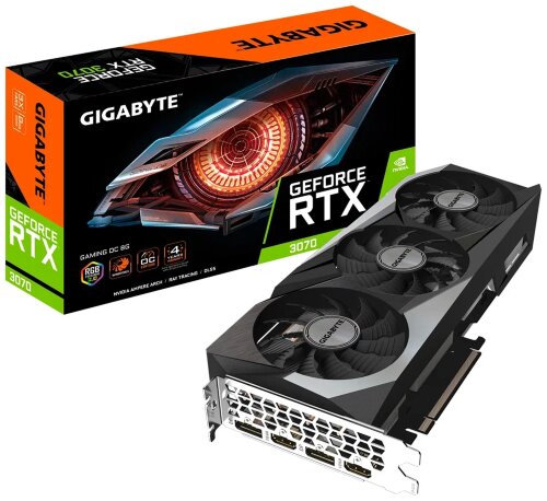 Игровая видеокарта NVIDIA GIGABYTE RTX 3070 GAMING OC 8G