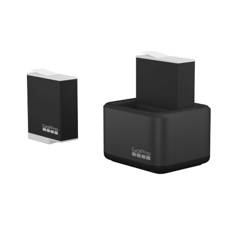 Двойное зарядное устройство + 2 аккумулятора Enduro для GoPro HERO12/11/10