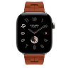 Apple Watch Hermès Series 12 42mm, Silver Titanium, ремешок Deployment Buckle Kilim медно-коричневый (Cuivre)