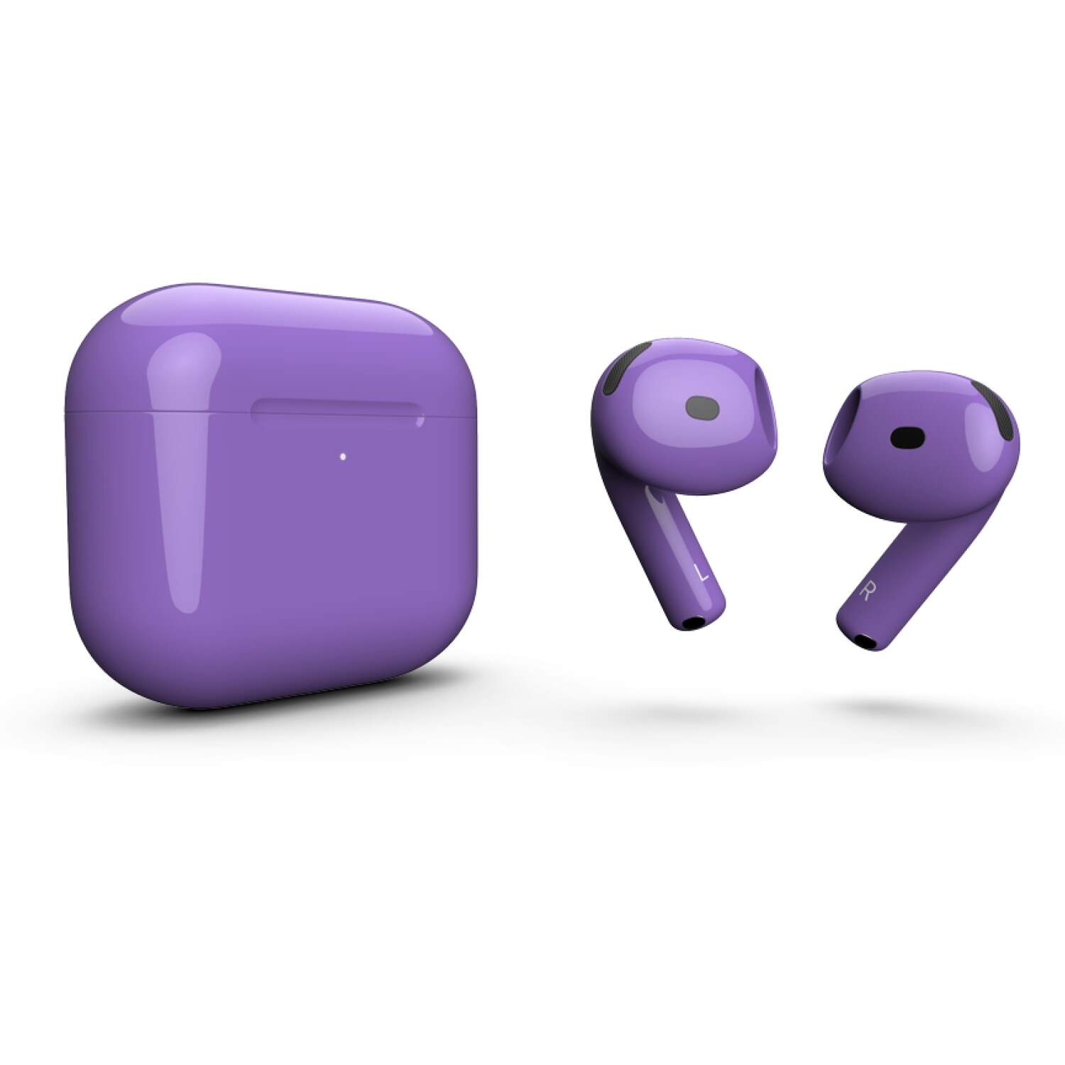 Купить AirPods 4 глянцевые светло-фиолетового цвета в Москве цена