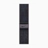 Apple Watch Series 10 46mm, Jet Black Aluminum Case with Nike Sport Loop - Black/Blue
