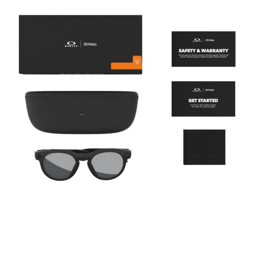 Oakley Meta HSTN (черные линзы, чёрная оправа, Polarized)