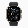 Apple Watch Ultra 3 49mm Titanium Case with Black Ocean Band