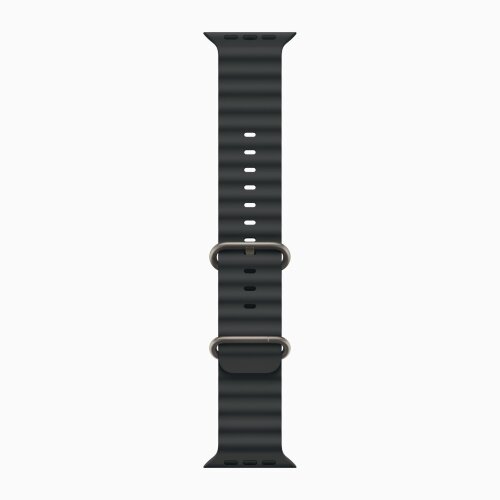Apple Watch Ultra 3 49mm Titanium Case with Black Ocean Band