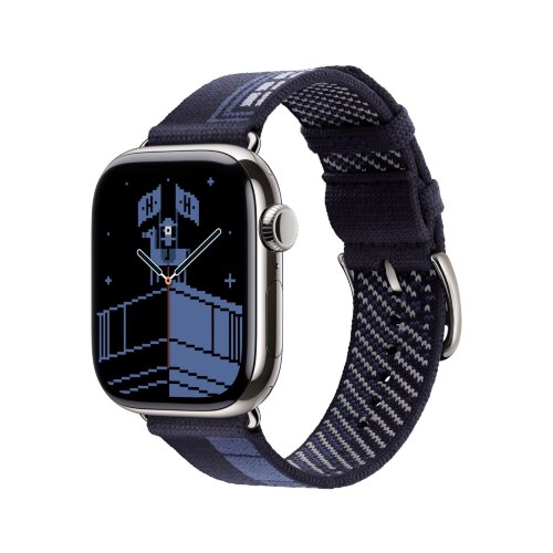 Трикотажный ремешок Faubourg Party 46mm - Bleu Noit (Синий)