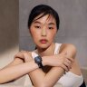 Трикотажный ремешок Faubourg Party 46mm - Bleu Noit (Синий)