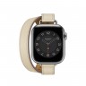 Ремешок Hermès Attelage Double Tour из кожи Swift 41mm для Apple Watch - Бежевый