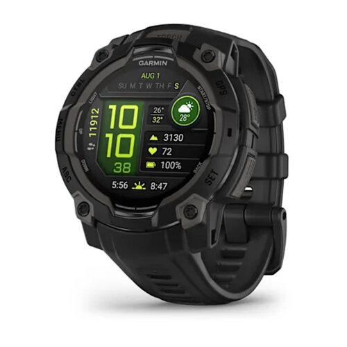 Умные часы Garmin Instinct 3 45mm, AMOLED, Black, Black Band