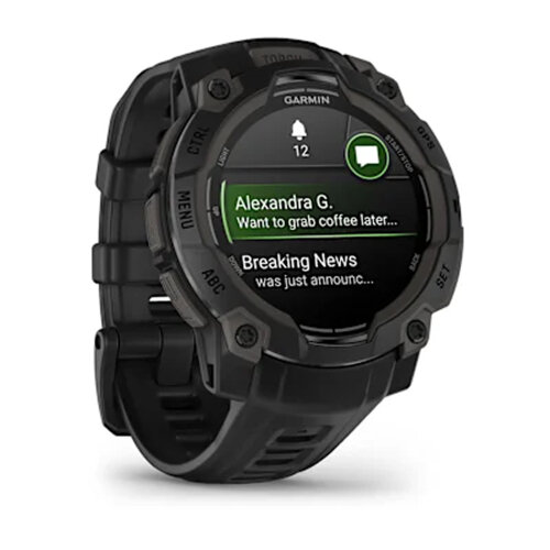 Умные часы Garmin Instinct 3 45mm, AMOLED, Black, Black Band