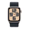 Apple Watch SE (2023) 44mm, Starlight Aluminum Case with Sport Loop - Midnight (Черный)