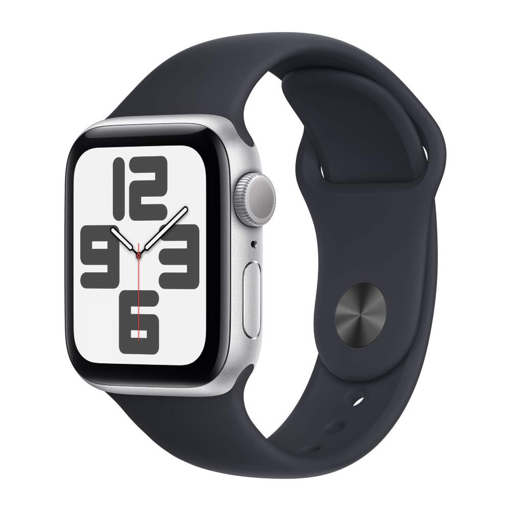 Apple Watch SE 2023 Aluminum Silver 44mm Midnight band