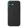 Силиконовый чехол для iPhone 16 Plus с MagSafe - Black (Черный)