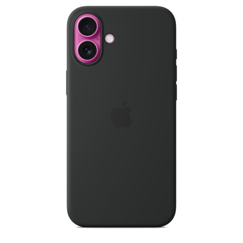 Силиконовый чехол для iPhone 16 Plus с MagSafe - Black (Черный)