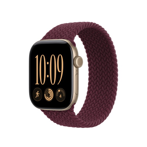 Монобраслет для Apple Watch 46mm Braided Solo Loop - Бордовый (Burgundy)