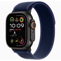 Apple Watch Ultra 2 49mm Black Titanium Case with Blue Trail Loop (M/L)