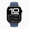 Apple Watch Series 10 42mm, Jet Black Aluminum Case with Sport Band - Denim