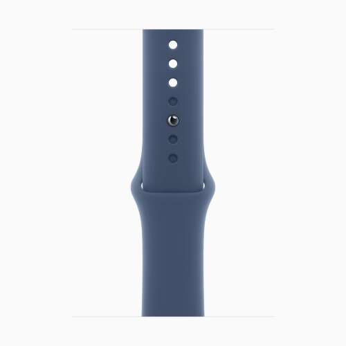 Apple Watch Series 10 42mm, Jet Black Aluminum Case with Sport Band - Denim