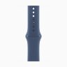 Apple Watch Series 10 42mm, Jet Black Aluminum Case with Sport Band - Denim