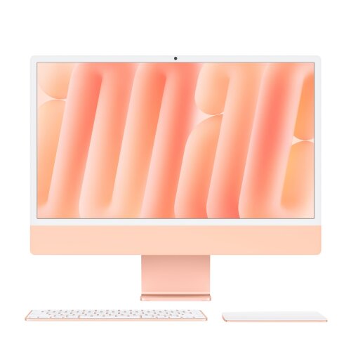 Apple iMac 24 inch (2024, M4, 16GB, 1TB SSD, 10-core GPU) Numeric+TrackPad Nano-texture glass Orange