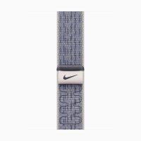 Спортивный браслет для Apple Watch 46mm Nike Sport Loop - Серый/Голубой (Grey/Blue)