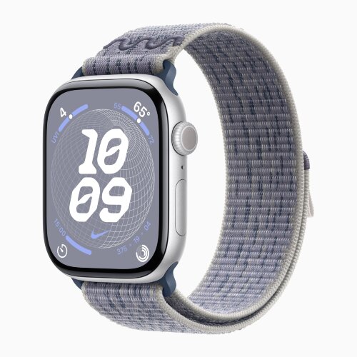 Спортивный браслет для Apple Watch 46mm Nike Sport Loop - Серый/Голубой (Grey/Blue)