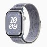 Спортивный браслет для Apple Watch 46mm Nike Sport Loop - Серый/Голубой (Grey/Blue)