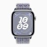 Спортивный браслет для Apple Watch 46mm Nike Sport Loop - Серый/Голубой (Grey/Blue)