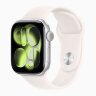 Apple Watch Series 11 46mm, Silver Aluminum Case with Sport Band - Light Blush