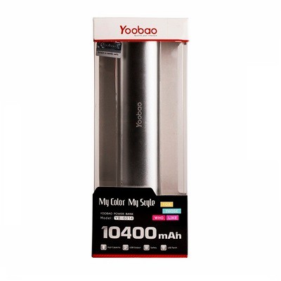 Yoobao magic wand yb-6014 power bank 10400 mah silver - дополнительная батарея