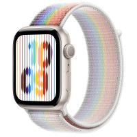 Apple Watch Series 8 45mm, Starlight Aluminum Case with Sport Loop - Pride Edition