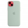 Силиконовый чехол для iPhone 14 с MagSafe - Мятный
