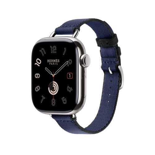 Тонкий ремешок Twill Jump Attelage Single Tour 42mm - Navy/Noir (Синий)