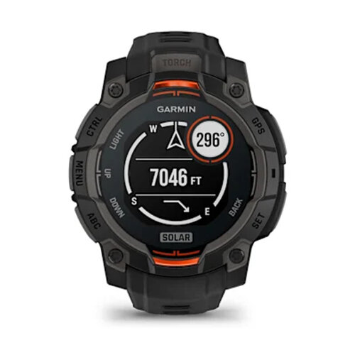 Умные часы Garmin Instinct 3 45mm, Solar, Black, Black Band