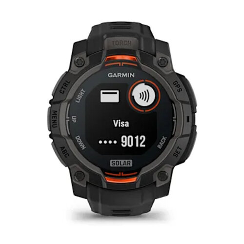 Умные часы Garmin Instinct 3 45mm, Solar, Black, Black Band