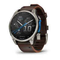 Умные часы Garmin D2 Mach 2 47mm, Titanium, Oxford Brown Leather Band